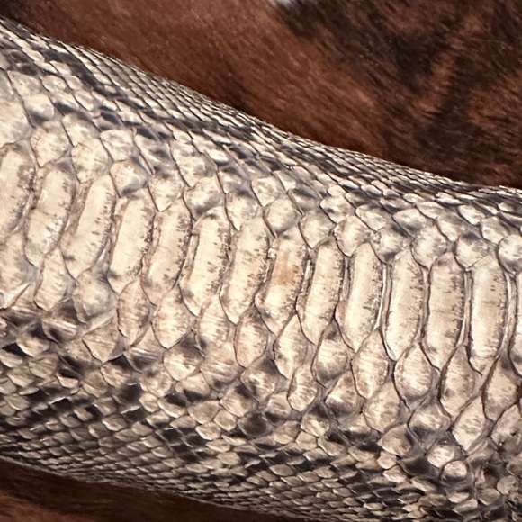 Dan Post Black and Cream Snakeskin Boots - Picture 9 of 10